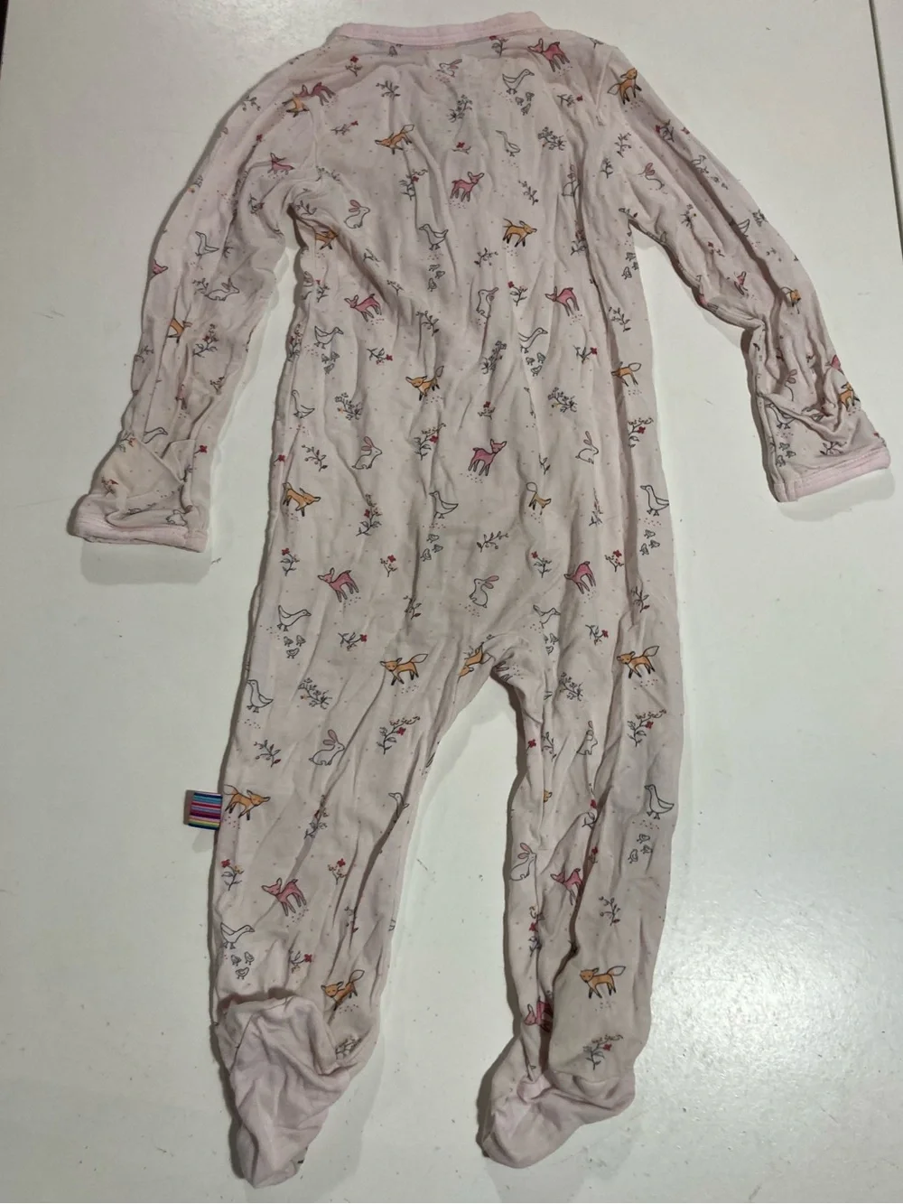Magnetic Me Infant Woodsy Tale Footie Pajama W/Foldover Hand 3-6 Mos. 12-16 lbs.